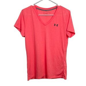Under Armour Pink V-Neck Athletic T-Shirt